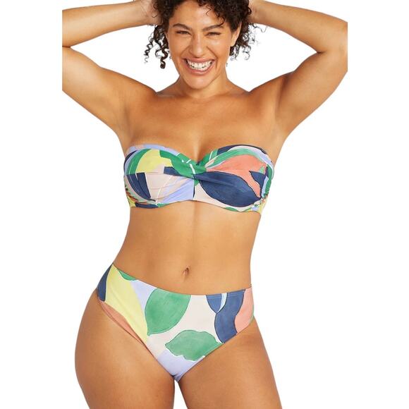 NWT! Artesands L'Avana Multi Botticelli Bandeau Bikini Top - Size 16 - Picture 4 of 13